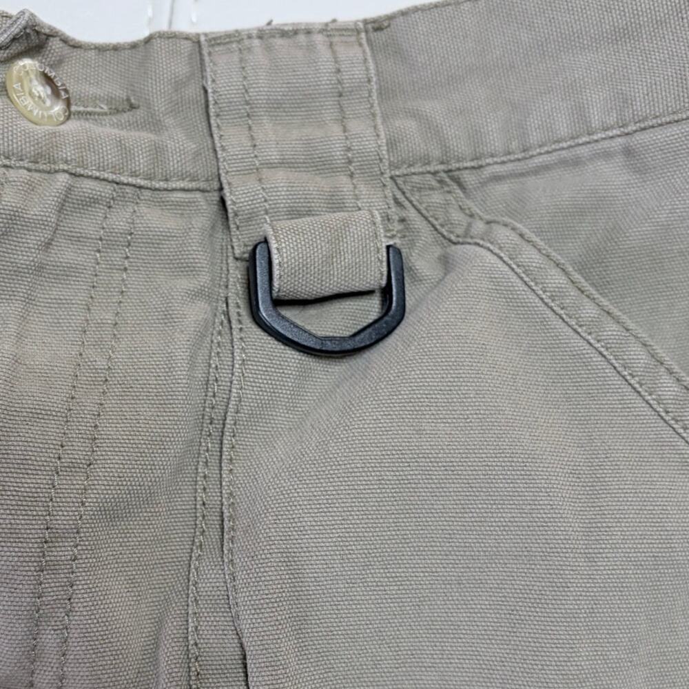 Columbia Khaki Canvas Cargo Shorts with D ring size Medium - Picture 5 of 9